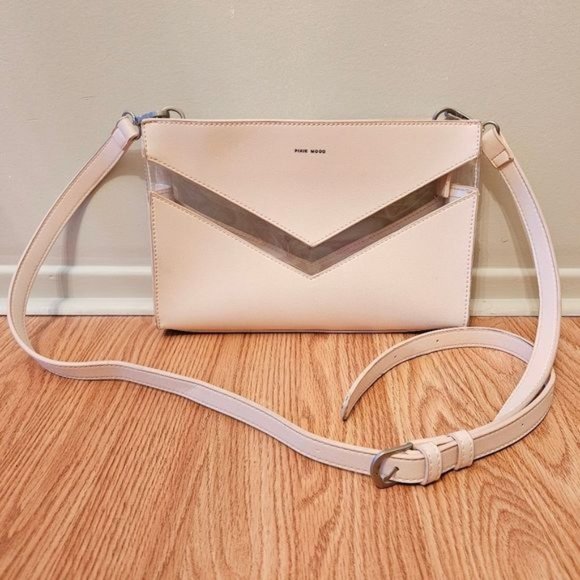 Pixie Mood Vegan Leather Crossbody Bag Light Pink. - Picture 1 of 11